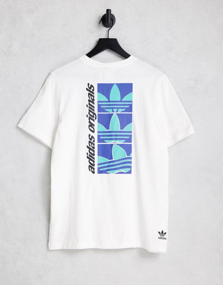 Adidas Originals Yung Z T-shirt In White With Back Print