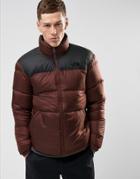 The North Face Nuptse3 2 Tone Down Jacket In Red/black - Red