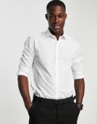 Topman Formal Long Sleeve Shirt In White