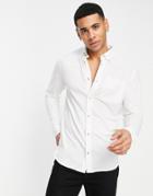Jack & Jones Essentials Button Down Shirt In White