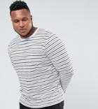 Bellfield Plus Long Sleeve T-shirt In Stripe