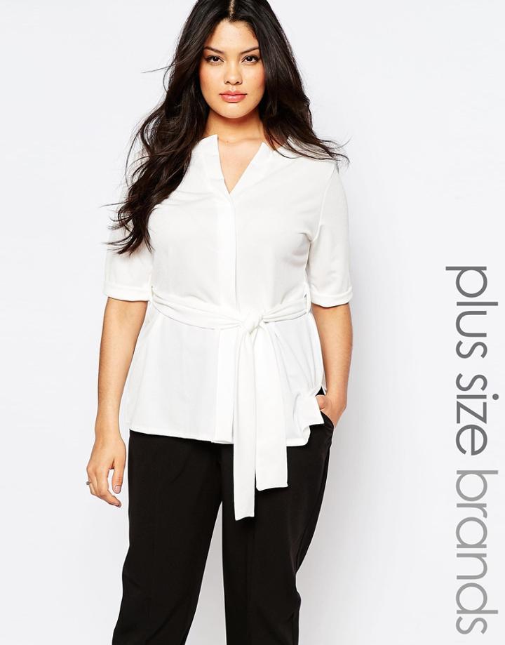 Pink Clove Jersey Shirt Top - White