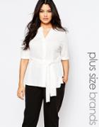 Pink Clove Jersey Shirt Top - White