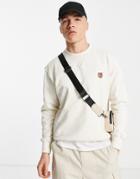 Jack & Jones Crew Neck Sweatshirt In Off White