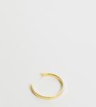 Astrid & Miyu Gold Plated Crossing Lines Adjustable Ring - Gold