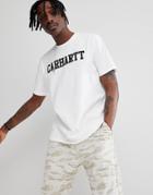 Carhartt Wip College T-shirt In White - White