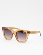 Quay After Hours Womens Square Sunglasses In Brown