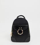 Skinnydip Caleb Black Backpack With Gold Hardware - Black