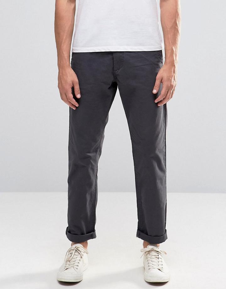 Esprit Chinos In Regular Fit In Grey - Dark Gray
