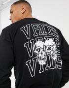 Vans New Varsity Long Sleeve T-shirt In Black