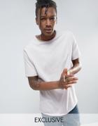Mennace Oversized T-shirt In Oatmeal - Cream