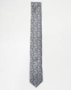 Noose & Monkey Tie In Skull - Silver