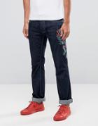 Love Moschino Dragon Slim Fit Jeans - Blue