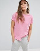 New Look Spliced T-shirt - Pink
