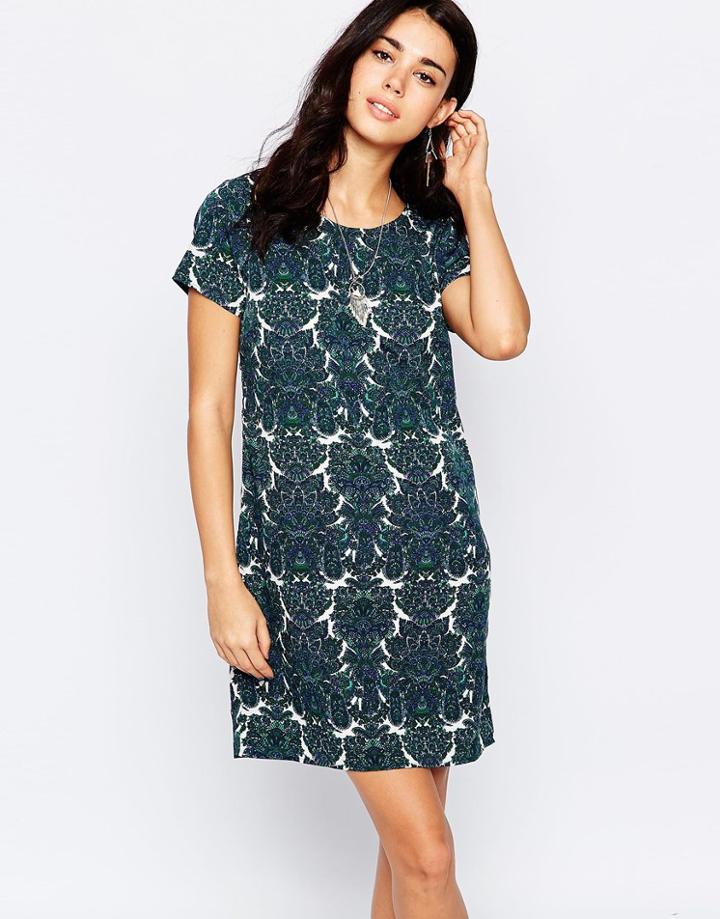 Vila Mixed Print Shift Dress - Mutli