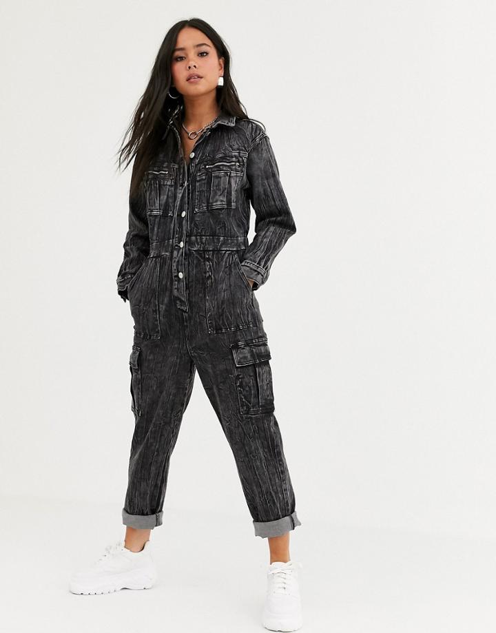 Signature 8 Acid Wash Denim Boiler Suit