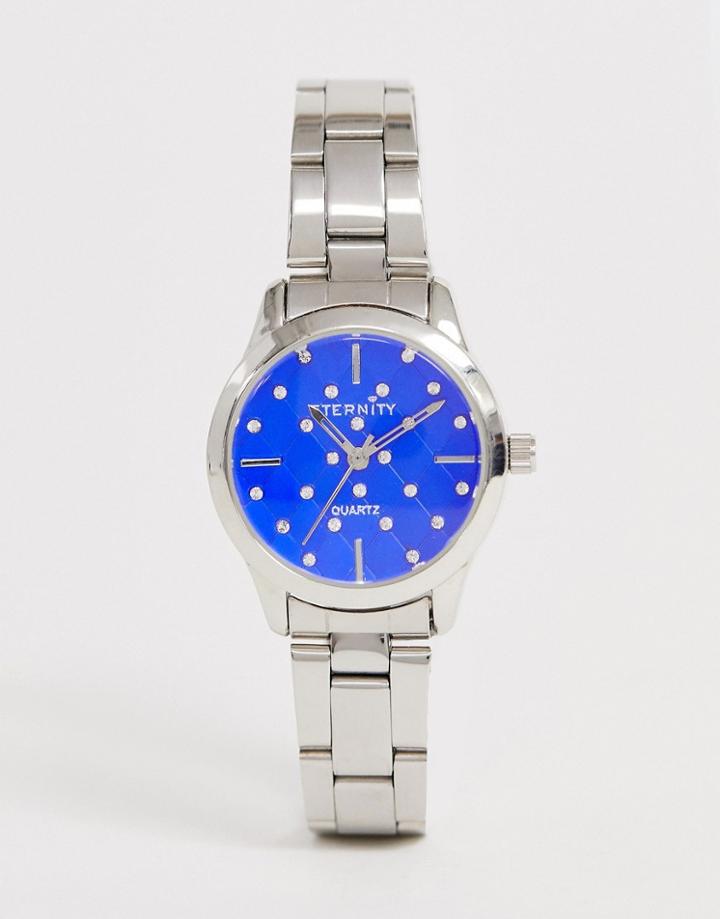 Eternity Ladies Swarovski Set Watch In Silver - Silver