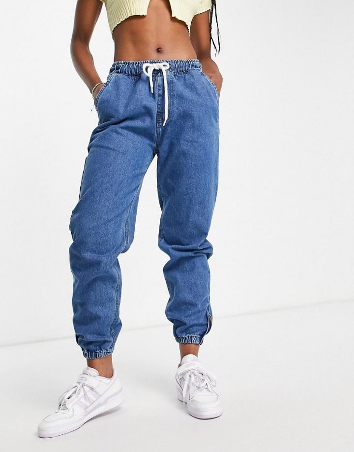 Naanaa Denim Slouchy Jeans In Blue-blues