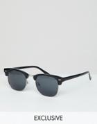 Reclaimed Vintage Inspired Retro Sunglasses In Black Exclusive To Asos - Black