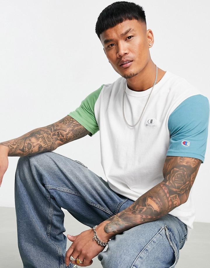 Champion Color Block T-shirt In White