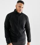 Asos 4505 Plus Fleece With Full Zip In Black Thermal Fabric - Black
