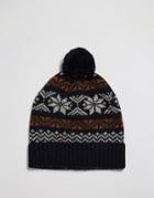 Selected Elias Bobble Hat - Blue