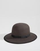 Brixton Sonoma Hat With Wide Brim - Gray