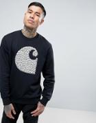 Carhartt Wip Duck Swarm Regular Fit Sweatshirt - Black