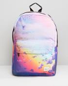 Spiral Clouds Backpack In Blue - Blue