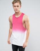 Another Influence Drop Armhole Ombre Tank Tank - Pink