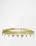 Asos Triangle Chain Belt - Gold