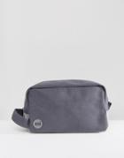 Mi-pac Canvas Toiletry Bag In Charcoal - Gray