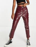 Urban Bliss Faux Leather Pants In Red