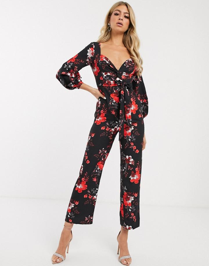 Lipsy Printed Jumpsuit - Multi