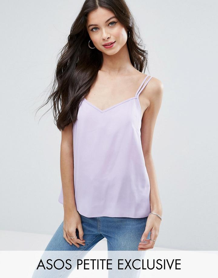 Asos Petite Double Strap Cami - Purple
