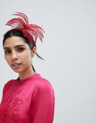 Elegance Fascinator Headband - Red