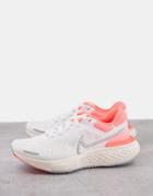 Nike Running Zoomx Invincible Run Flyknit Sneakers In White