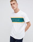 New Look T-shirt With Michigan Print In White - White