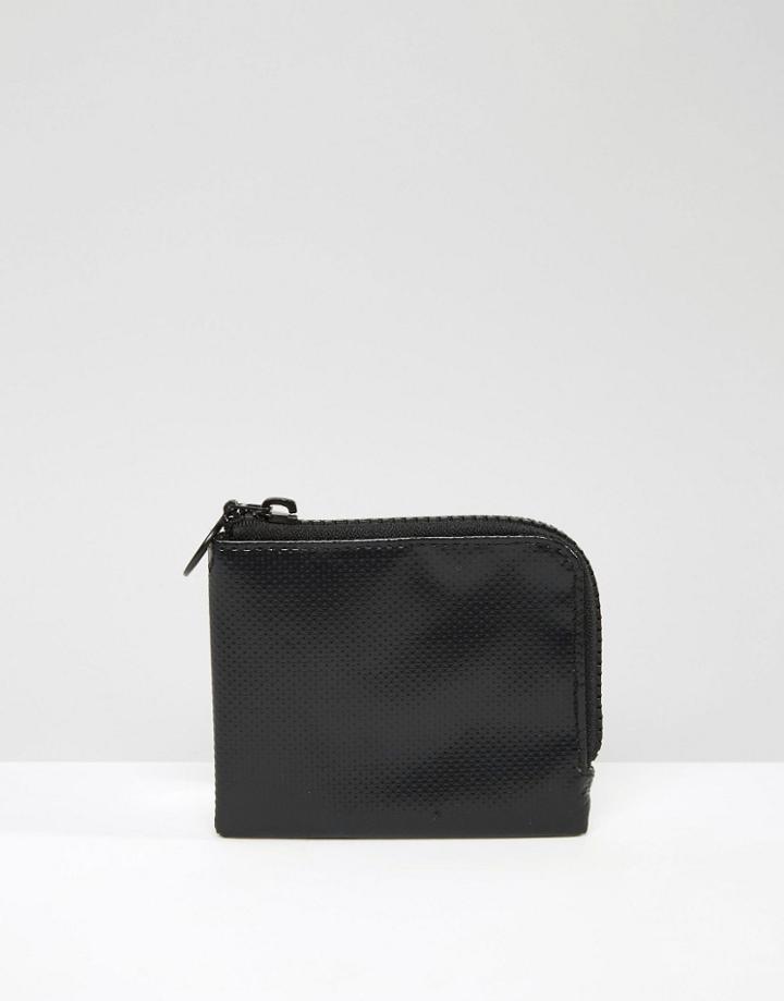 Asos Zip Around Wallet With Emboss - Black
