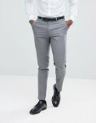 Asos Design Skinny Suit Pants In Mid Gray
