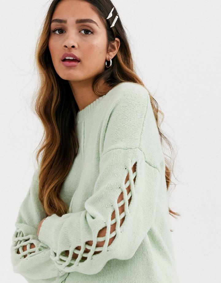 Miss Selfridge Sweater In Green