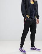 Mitchell & Ness Branded Track Pant In Black - Black