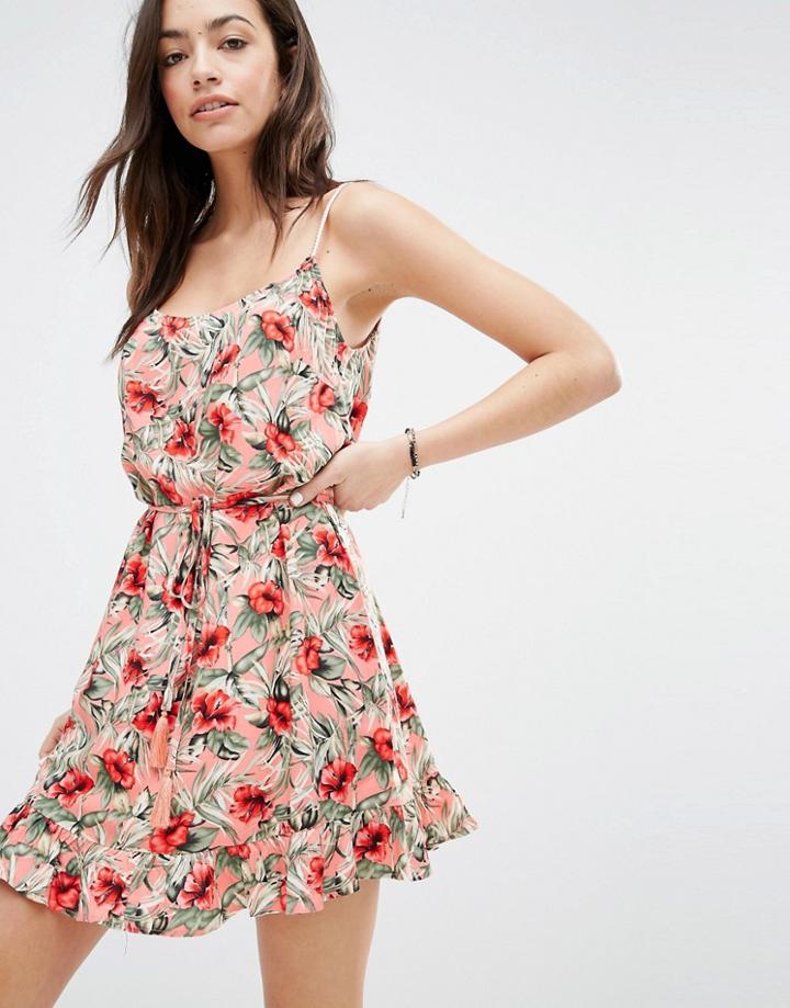 Oasis Tropical Print Cami Dress - Multi Black