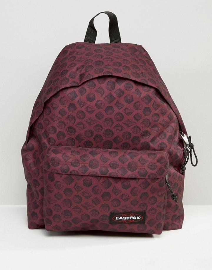 Eastpak Padded Pak'r Dark Magic Print Backpack - Red