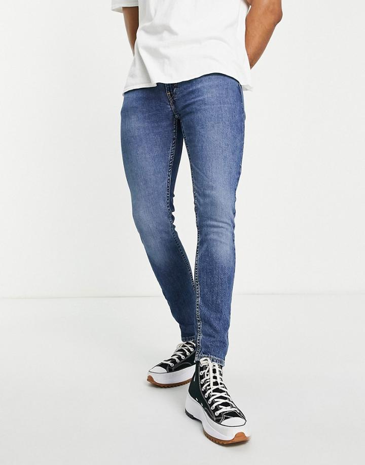 Levi's 519 Super Skinny Jeans In Navy Wash