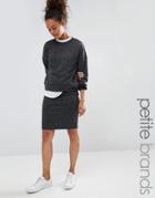 Vero Moda Petite Jersey Mini Skirt - Gray
