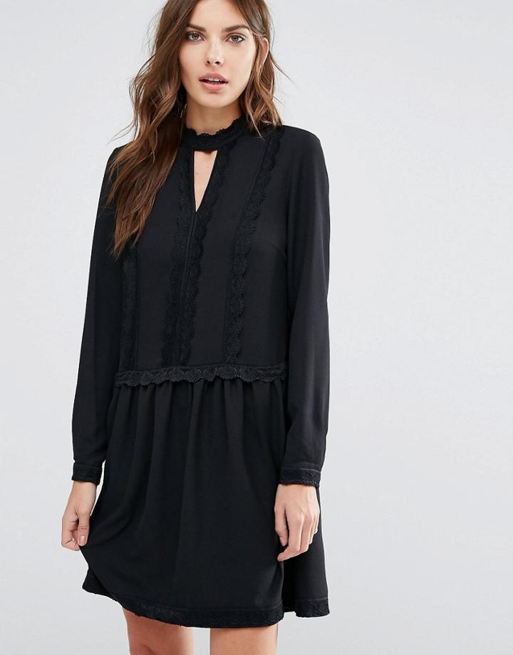 Y.a.s Esme Long Sleeve Dress - Black
