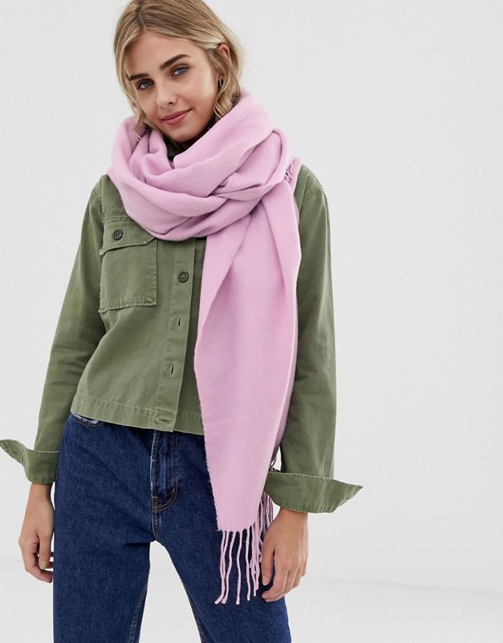 Monki Tassle Scarf - Pink