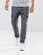 Esprit Cargo Pants In Tapered Fit - Gray