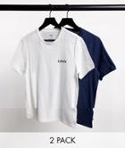 Levi's 2 Pack Modern Vintage Logo T-shirt In White/dress Blues-multi